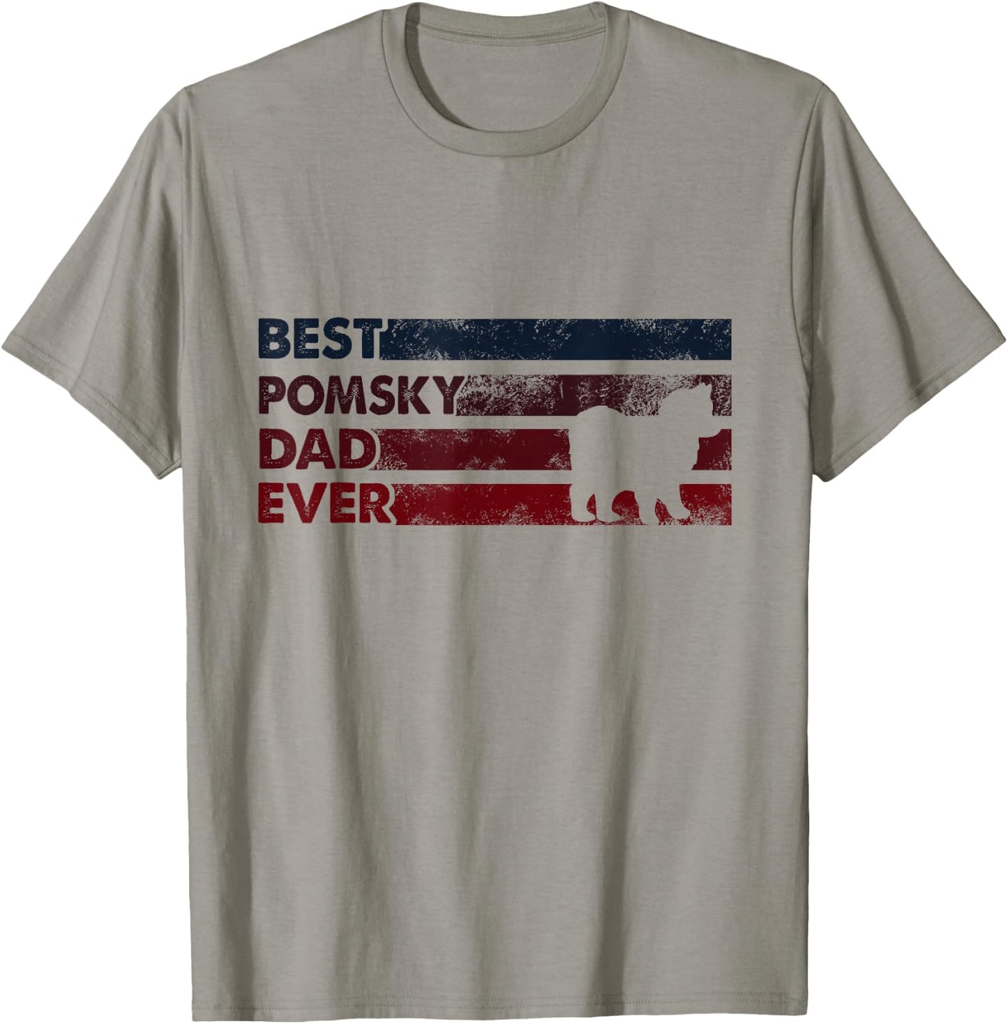 Best Dog Dad Ever - Father Pomsky Men Women T-Shirt - T-Shirt | Sand
