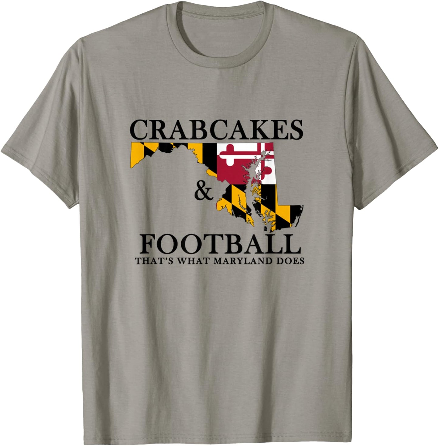 Crabcakes And Football T Shirt T-Shirt - T-Shirt | Sand