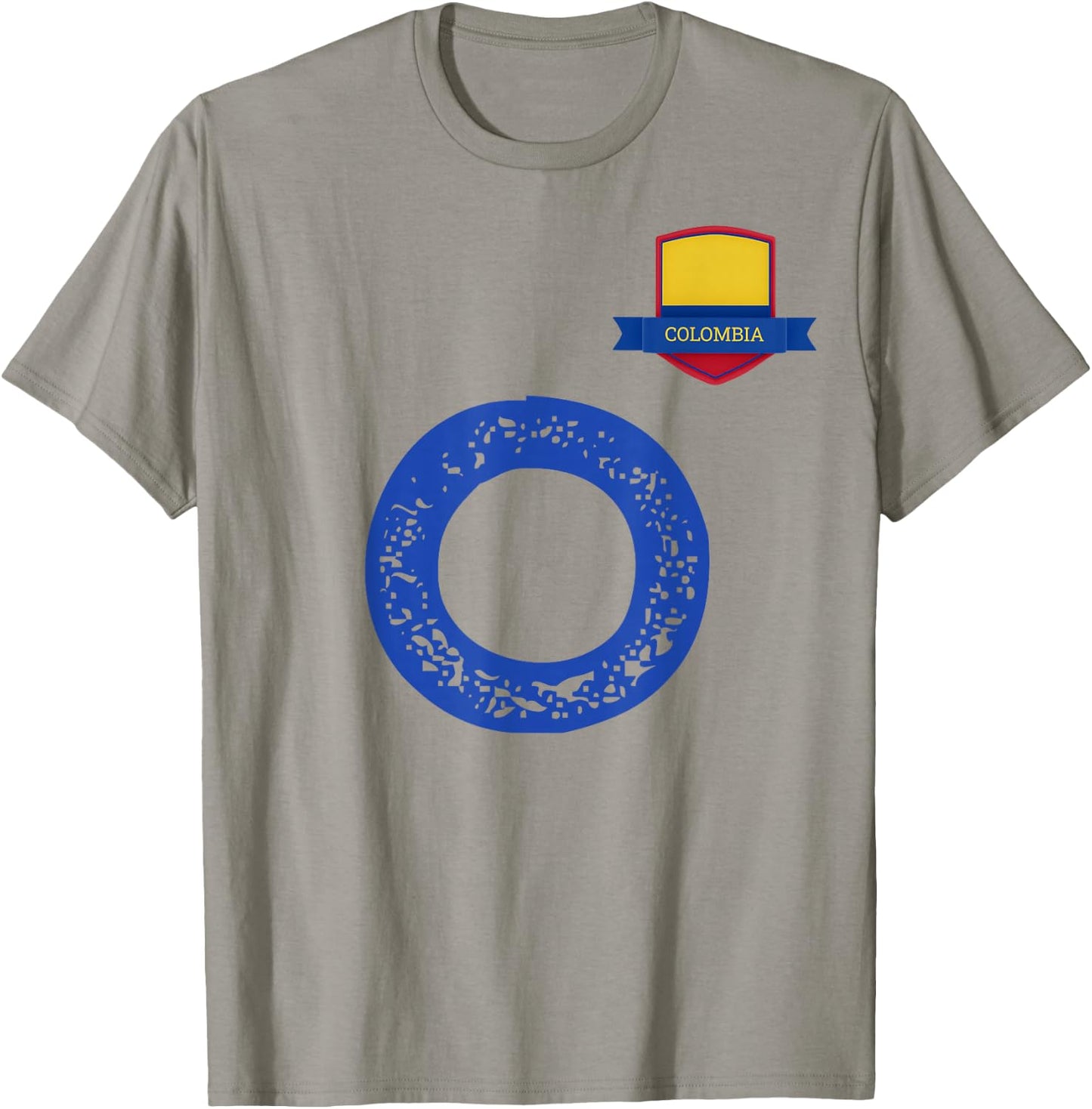 Colombia Human-Flag Letter O Colombian T-Shirt - T-Shirt | Sand
