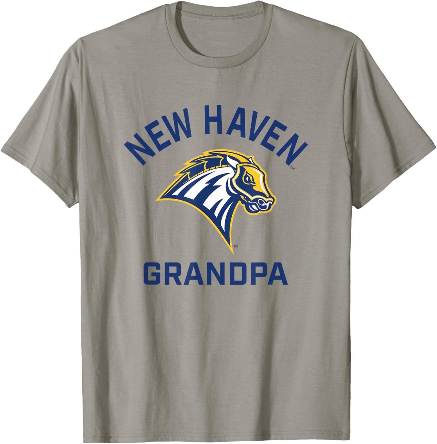 University of New Haven UNH Chargers Arched Grandpa T-Shirt - T-Shirt | Sand
