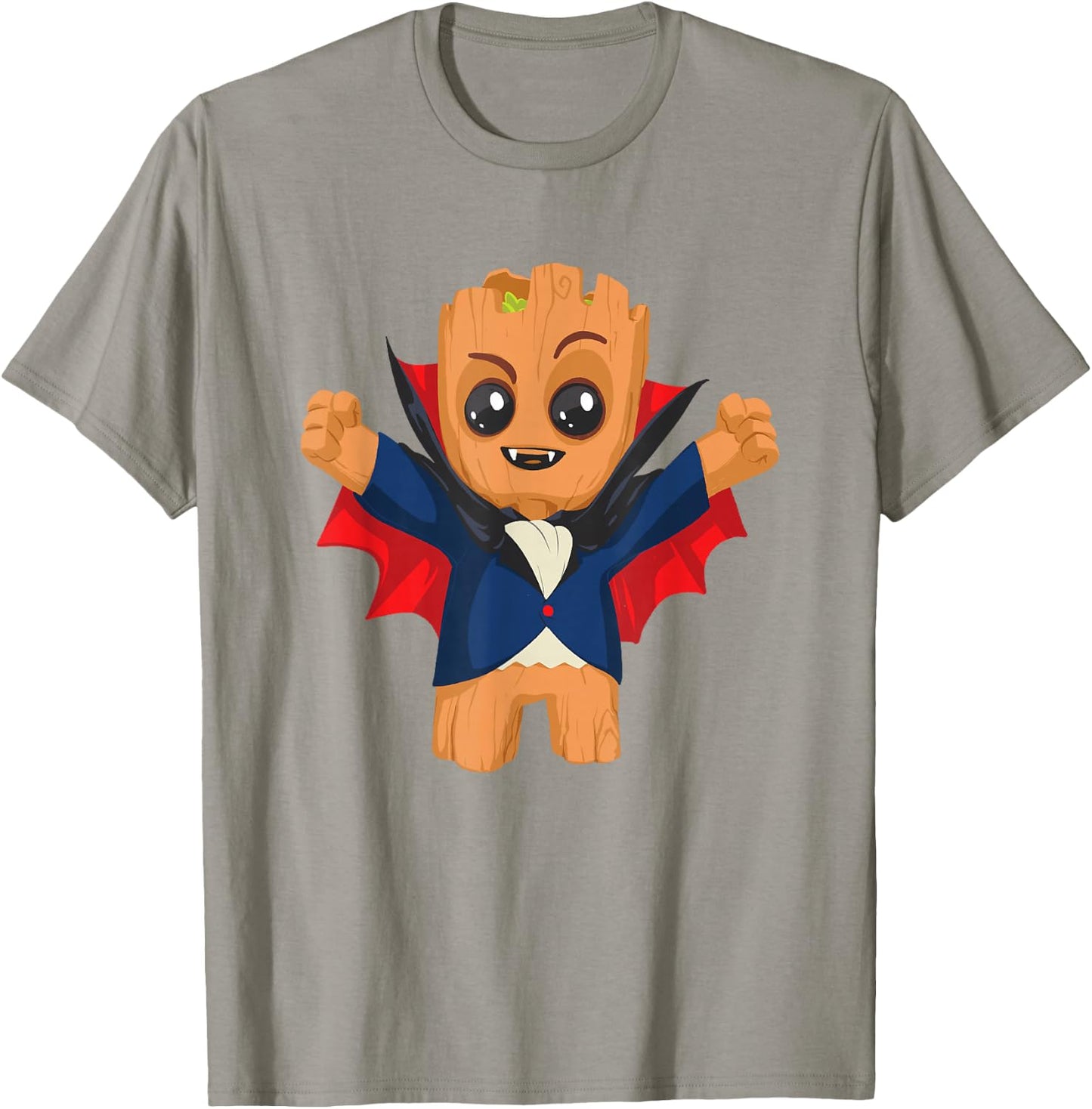 Marvel Classic Halloween Baby Groot Cute Vampire Costume T-Shirt - T-Shirt | Sand