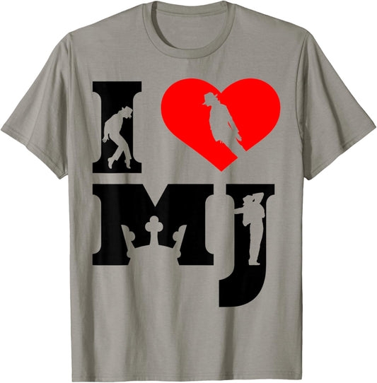 Vintage I Love MJ Shirt, I Heart MJ Retro T-Shirt - T-Shirt | Sand