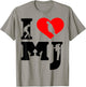 Vintage I Love MJ Shirt, I Heart MJ Retro T-Shirt - T-Shirt | Sand