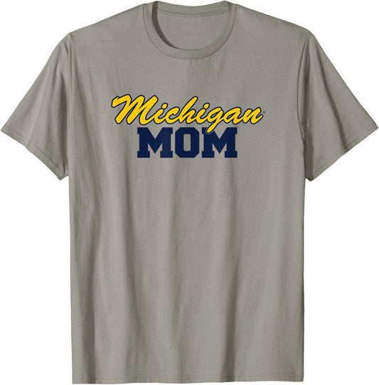 University of Michigan Wolverines U of M Mom T-Shirt - T-Shirt | Sand
