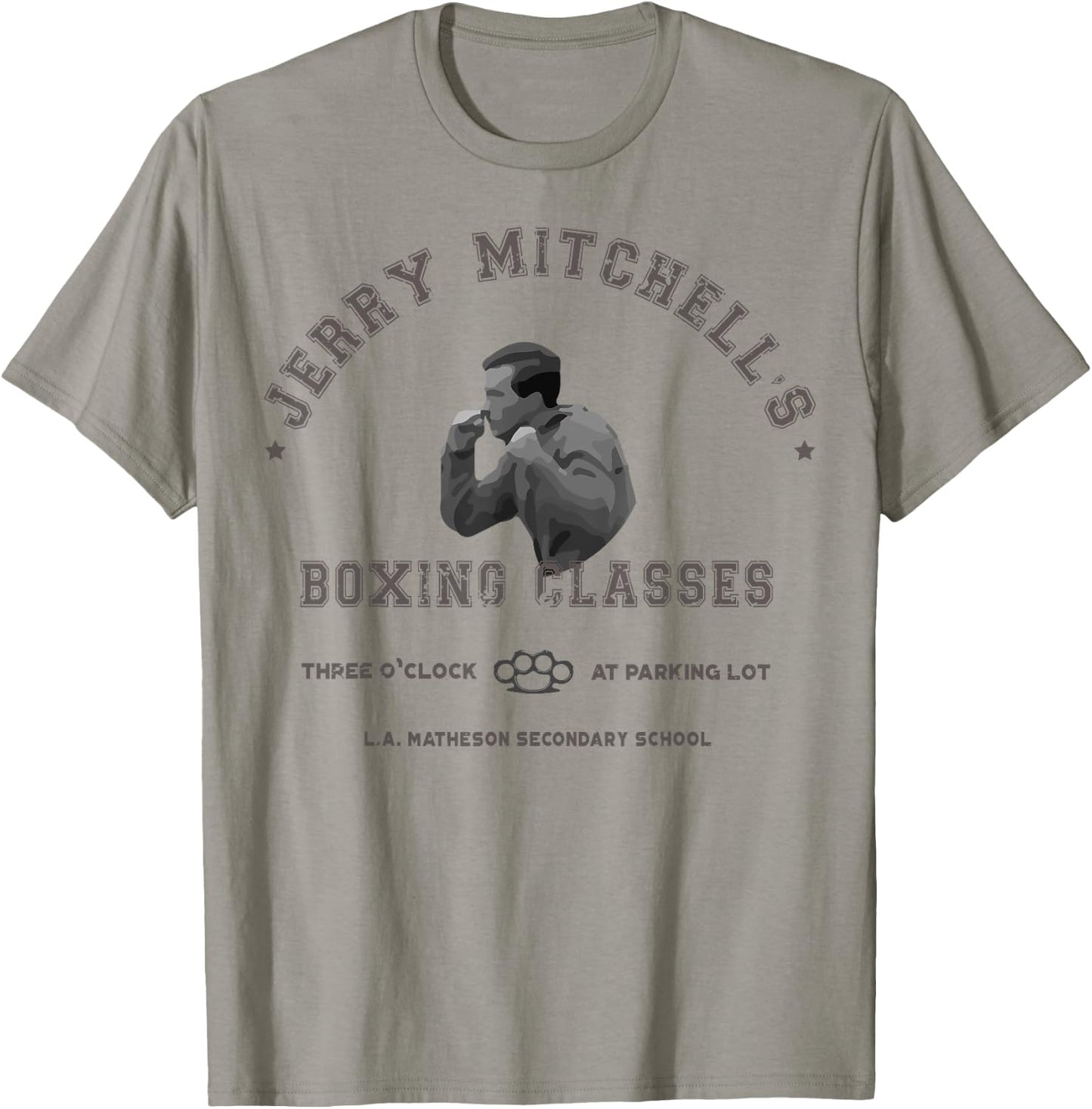 Three O'Clock Boxing Classes T Shirt, Cult Geek Fighter T-Shirt - T-Shirt | Sand