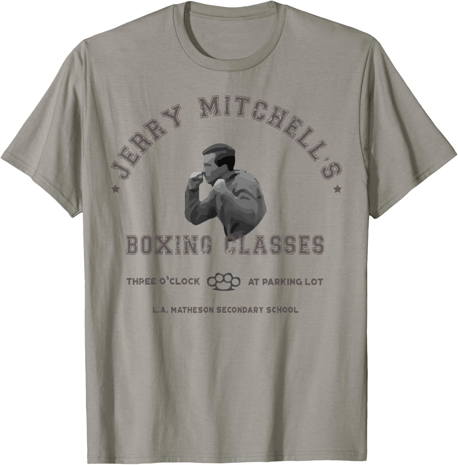 Three O'Clock Boxing Classes T Shirt, Cult Geek Fighter T-Shirt - T-Shirt | Sand