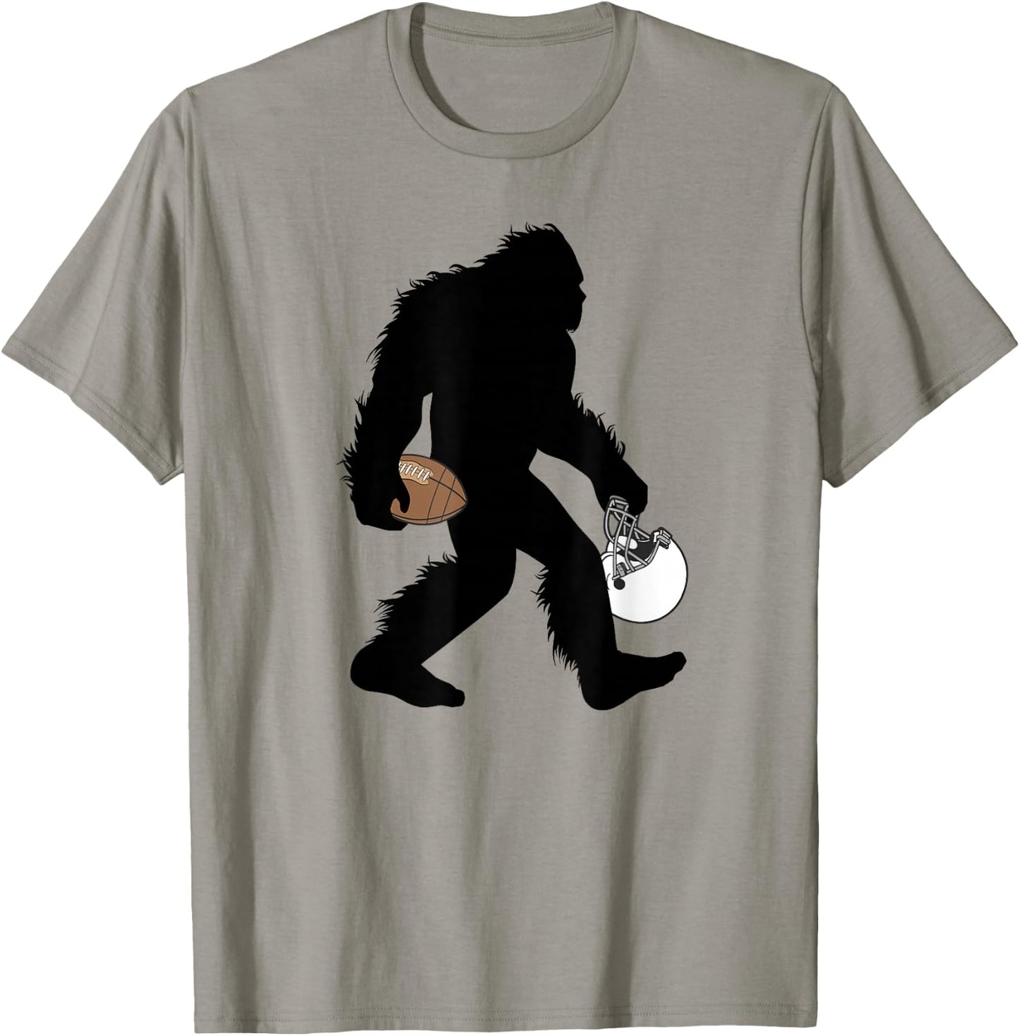 Bigfoot Football Player Cryptid American Sport T-Shirt - T-Shirt | Sand