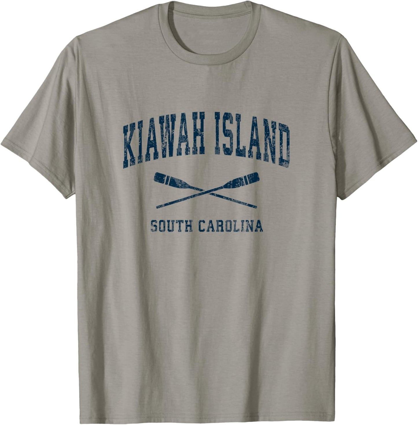 Kiawah Island South Carolina Vintage Nautical Paddles Sports T-Shirt - T-Shirt | Sand