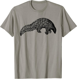 Cute Pangolin Vintage Animal Print T-Shirt - T-Shirt | Sand