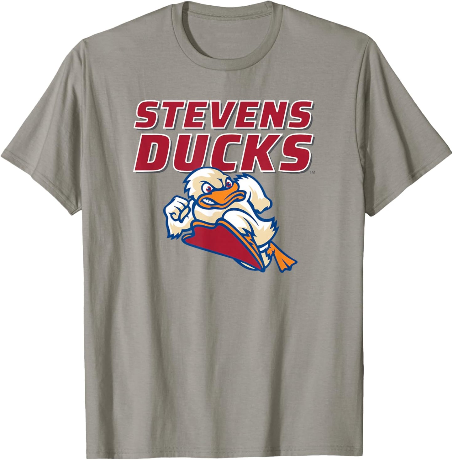 Stevens Institute of Technology Stevens Ducks Logo T-Shirt - T-Shirt | Sand