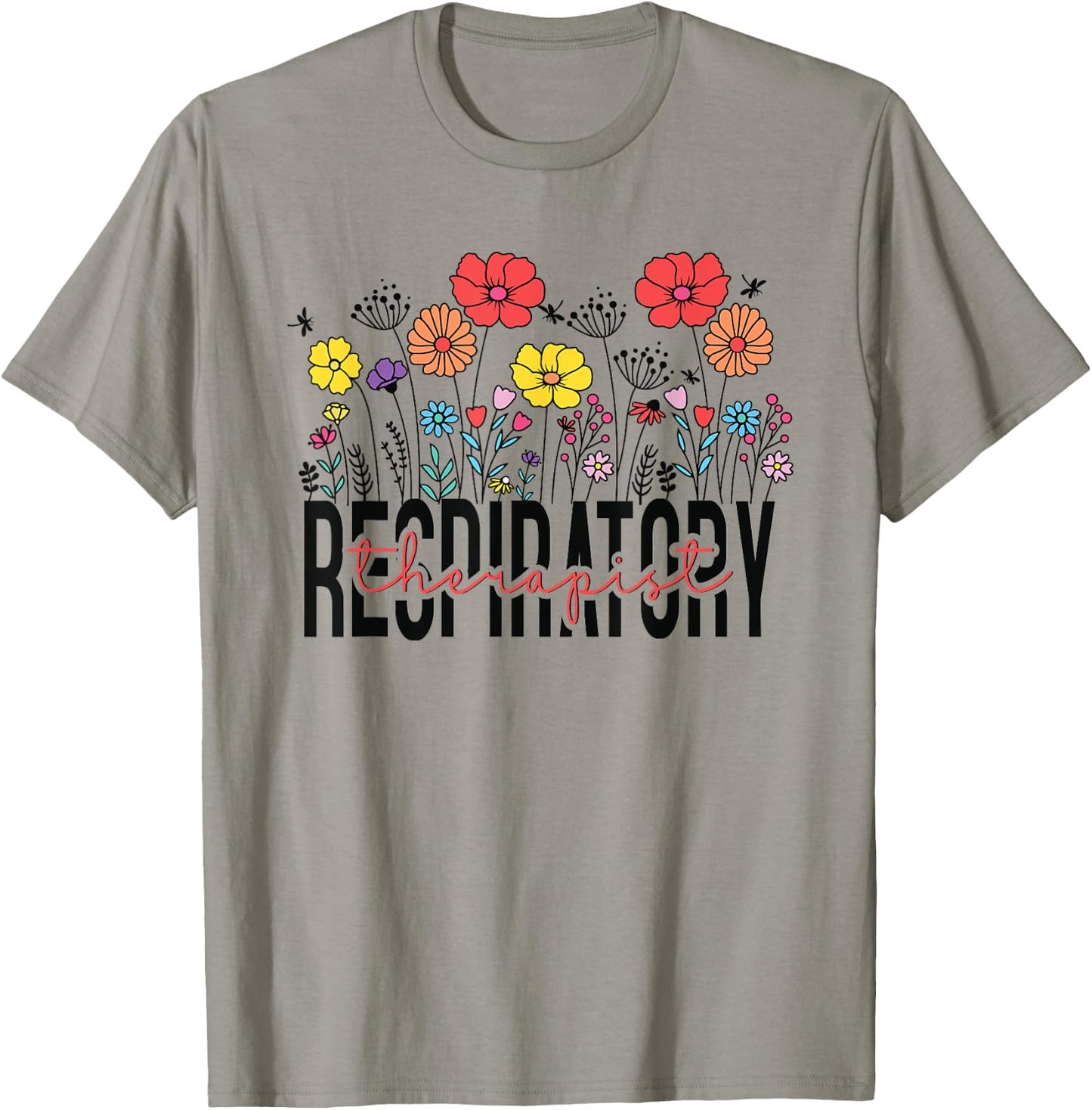 Respiratory Therapist RT Funny Halloween Costume Flower T-Shirt - T-Shirt | Sand