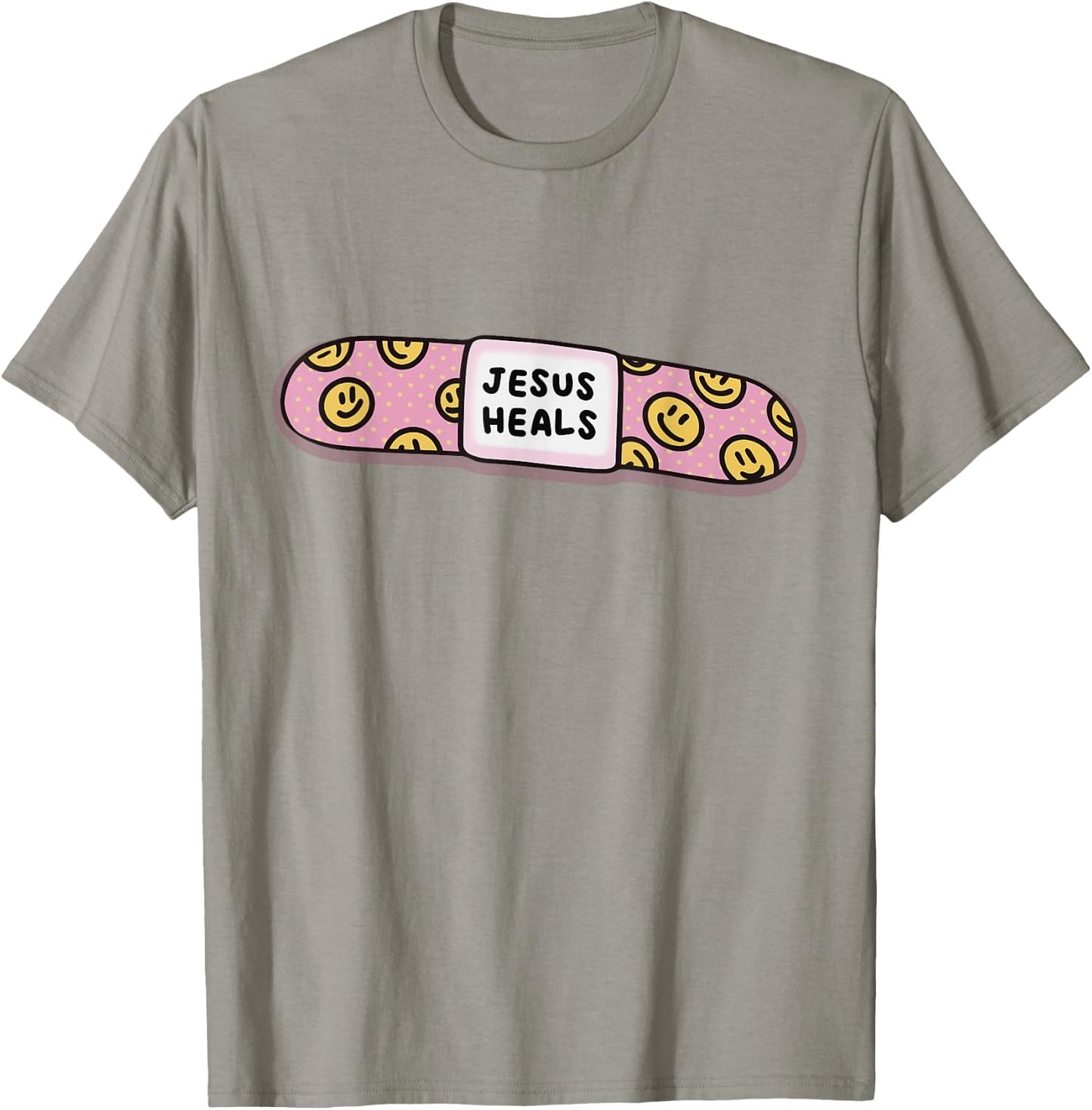 Jesus Heal Funny Christian Faith Healer Healing T-Shirt - T-Shirt | Sand