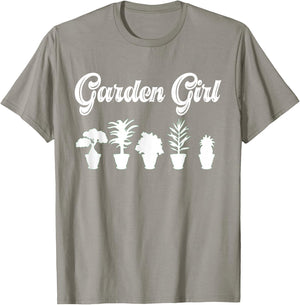 Farmer Girl Garden Gardening Planting Lovers Garden Girl T-Shirt - T-Shirt | Sand