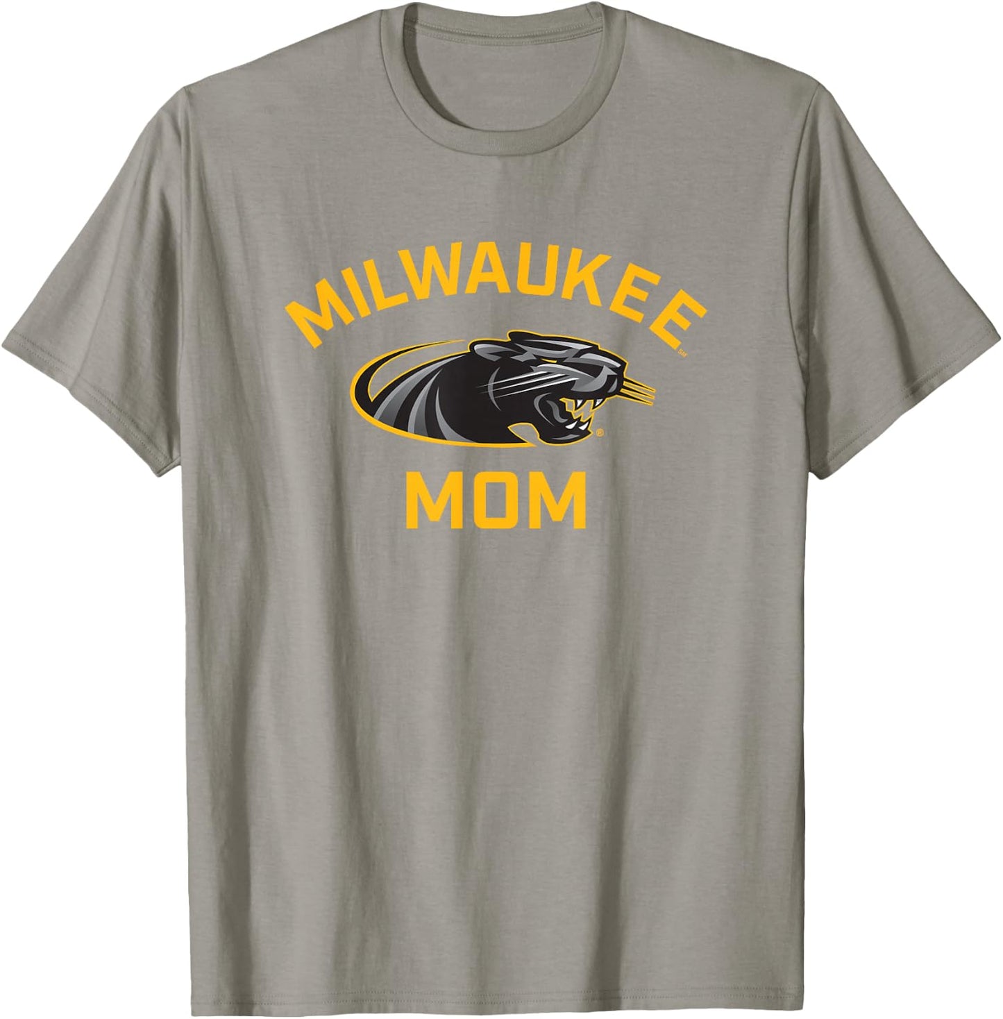UW Milwaukee Panthers Arched Mom T-Shirt - T-Shirt | Sand