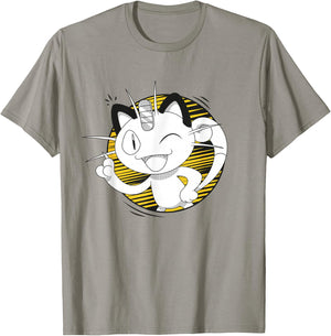 Pokémon Meowth That's Right! Winking Portrait T-Shirt - T-Shirt | Sand