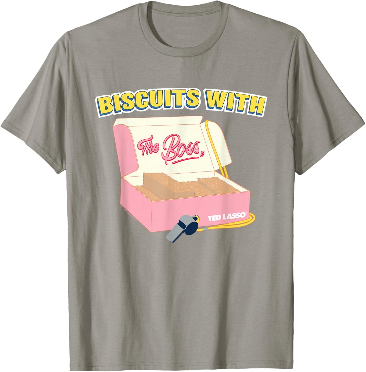 Ted Lasso Biscuits with The Boss T-Shirt - T-Shirt | Sand