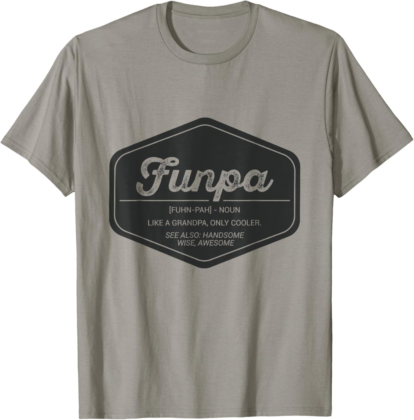 Funpa Funny Definition T Shirt Only Cooler Grandpa Birthday T-Shirt - T-Shirt | Sand
