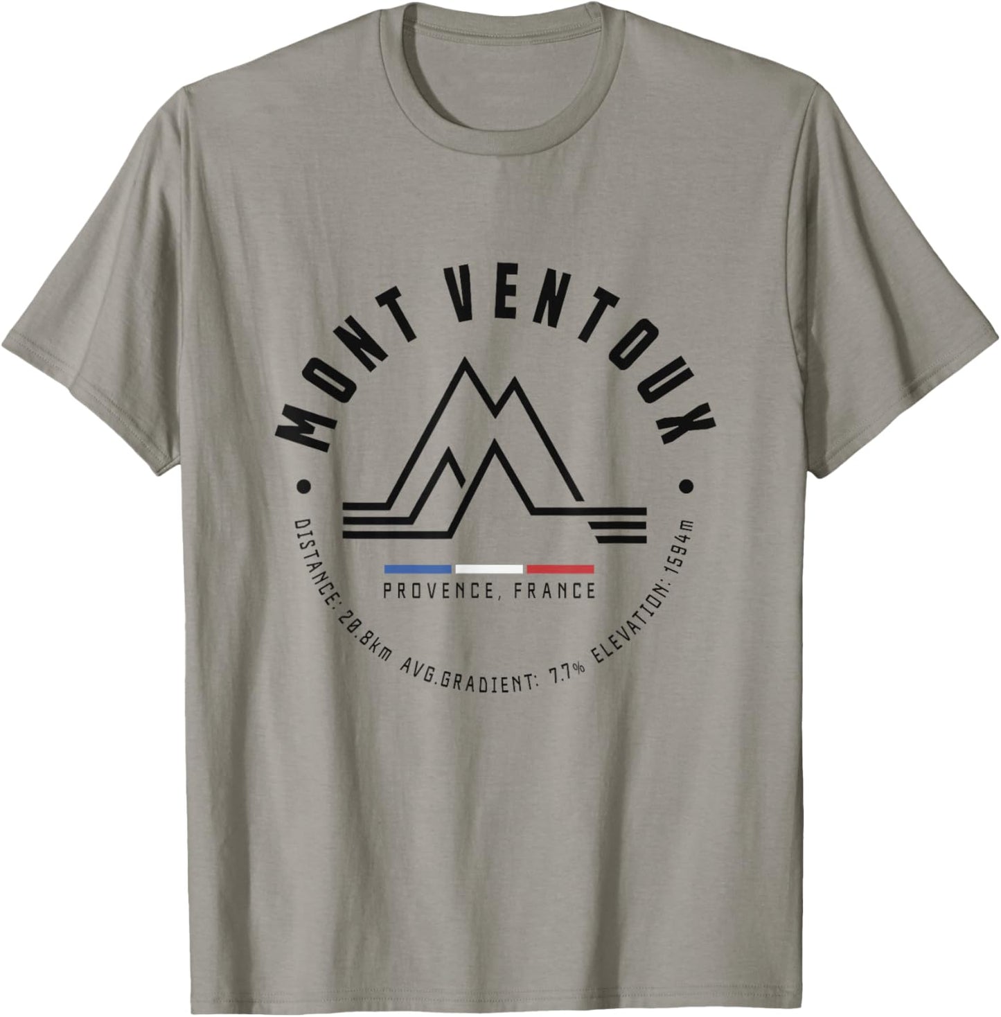 Mont Ventoux Mountain Pass France Cycling Racing Bike T-Shirt - T-Shirt | Sand