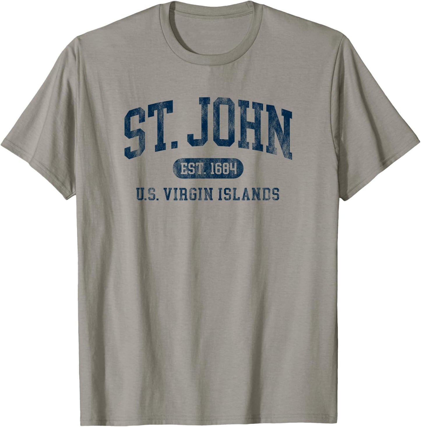 Vintage St John USVI Est 1684 Souvenir Throwback T-Shirt - T-Shirt | Sand