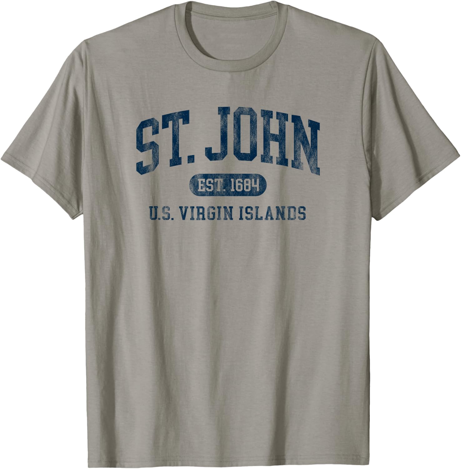 Vintage St John USVI Est 1684 Souvenir Throwback T-Shirt - T-Shirt | Sand
