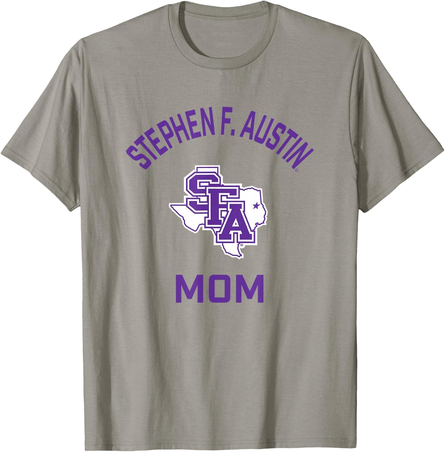 Stephen F. Austin State Lumberjacks Arched Mom T-Shirt - T-Shirt | Sand