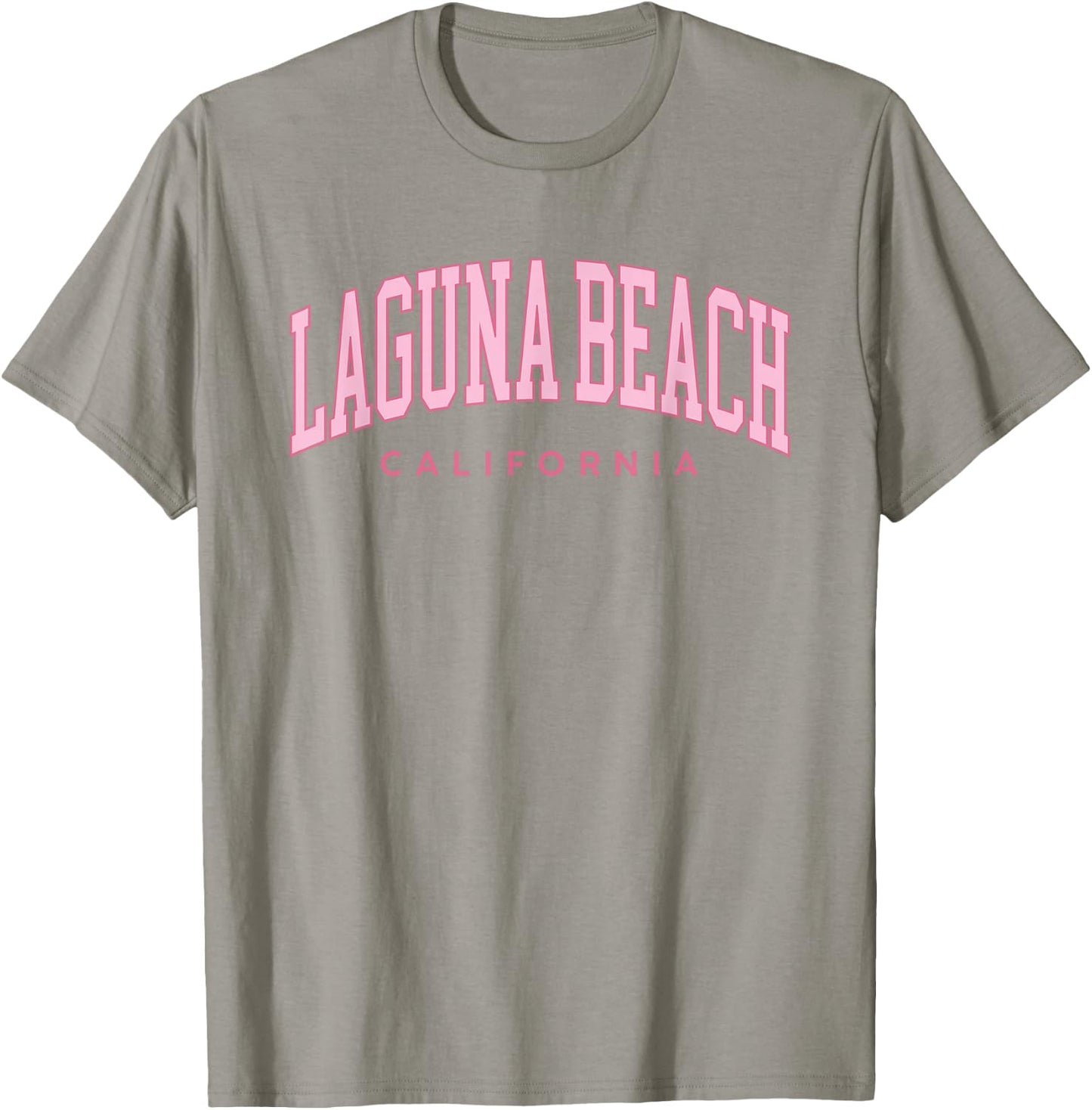 Laguna Beach California Retro Preppy Throwback Pink Girls T-Shirt - T-Shirt | Sand