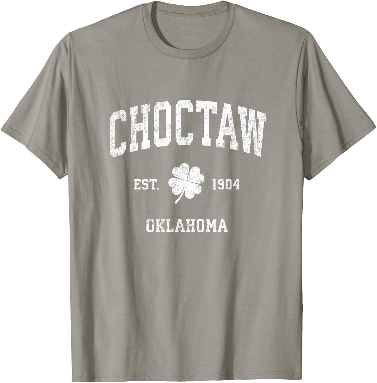 Choctaw Oklahoma Vintage Shamrock Sports T-Shirt - T-Shirt | Sand