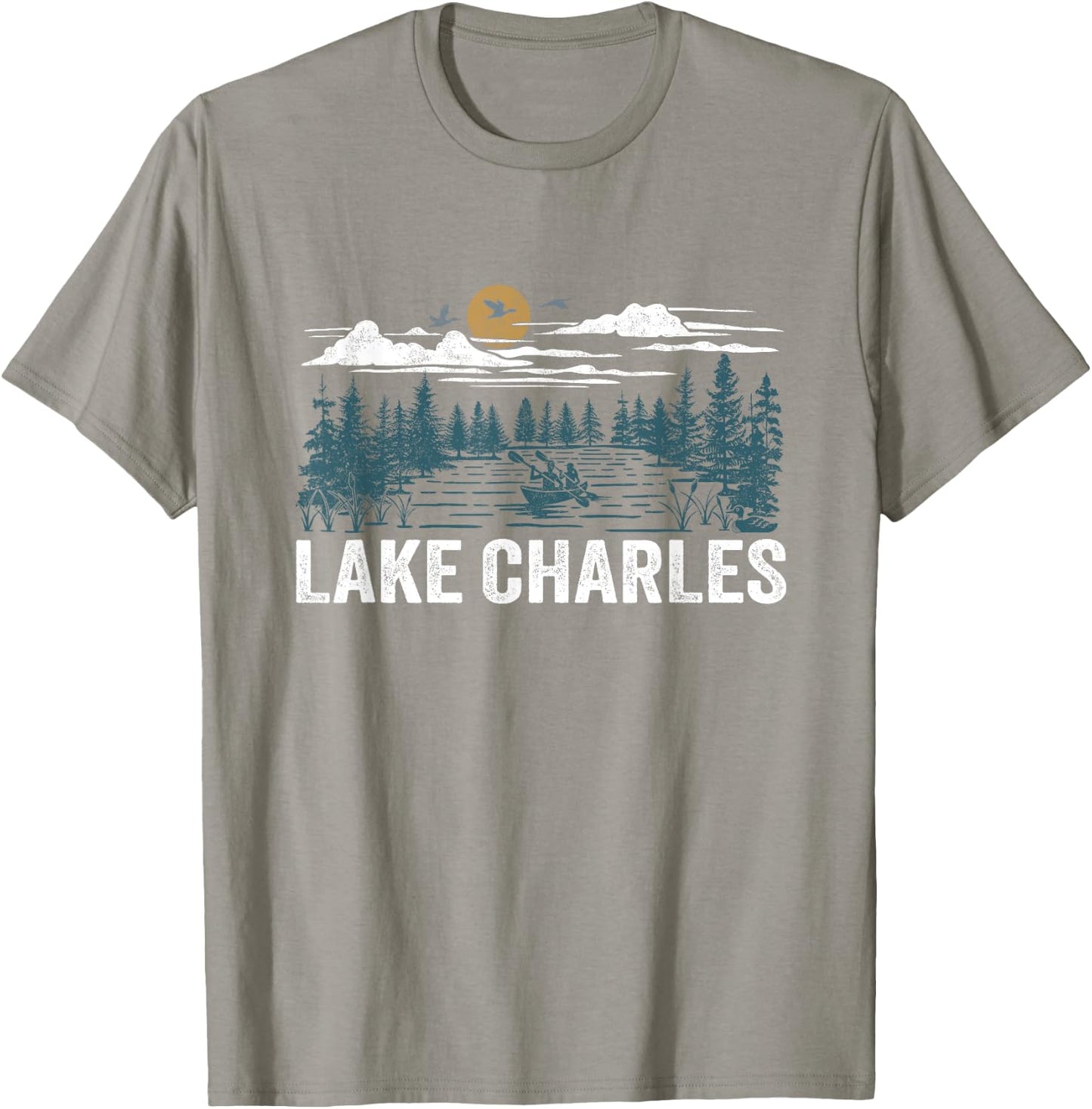 Lake Charles Louisiana T-Shirt - T-Shirt | Sand