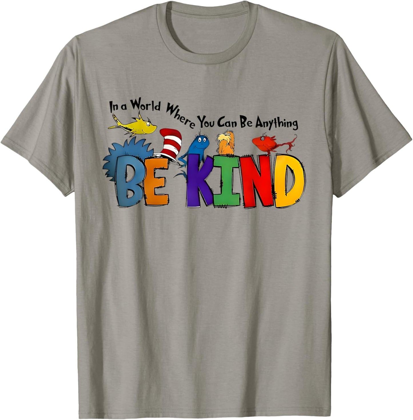 In A World Where You Can Be Anything Be Kind Kindness Retro T-Shirt - T-Shirt | Sand