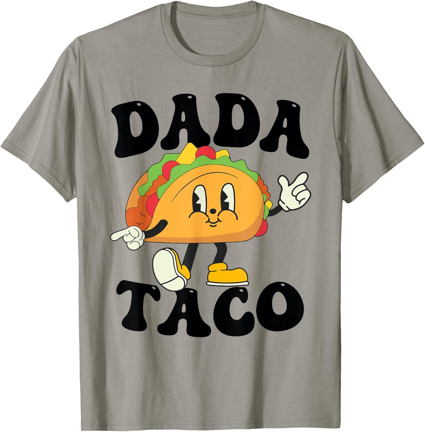 Dada of the Birthday Boy Girl Taco Mexican Birthday Family T-Shirt - T-Shirt | Sand