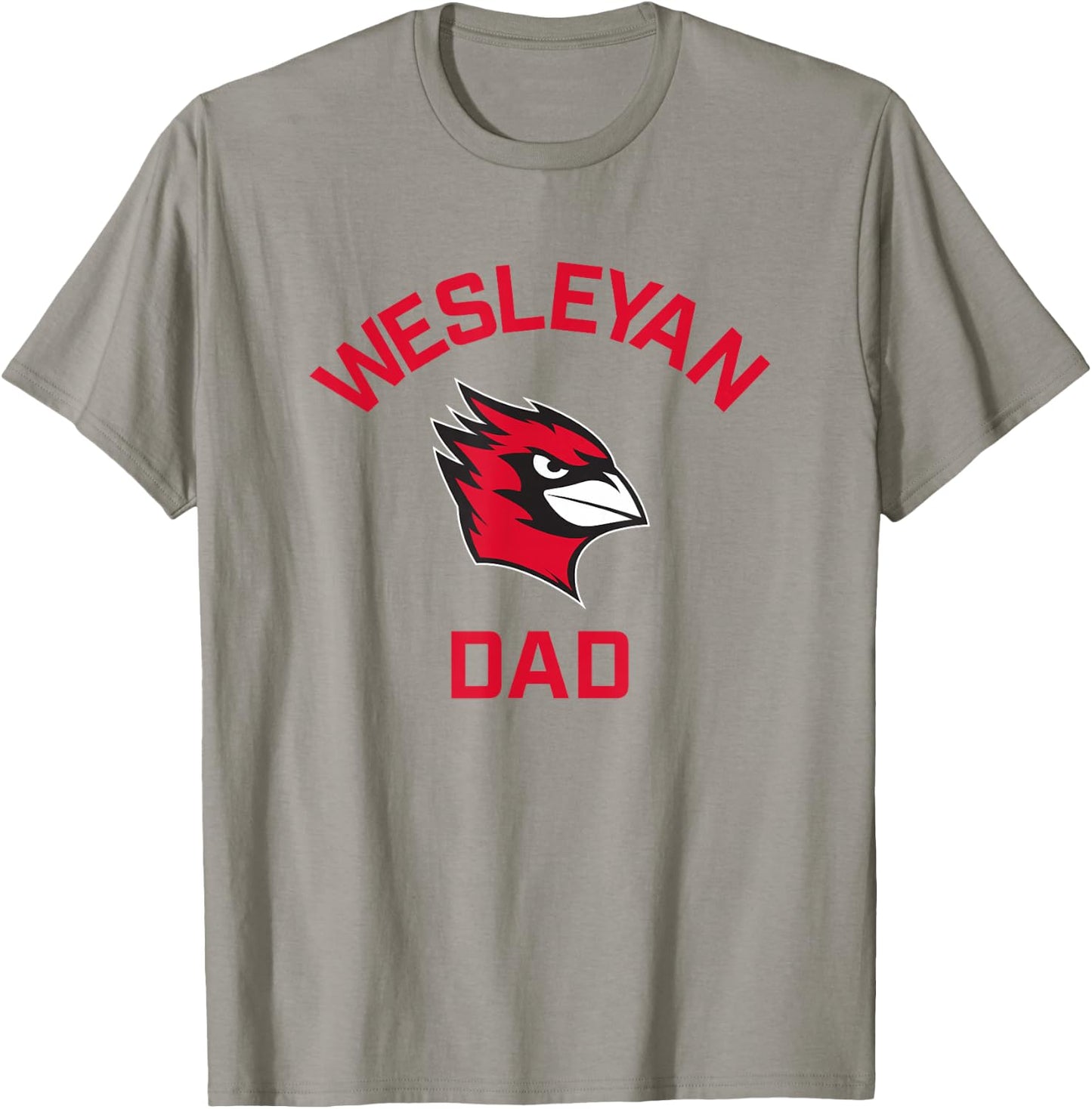 Wesleyan University Cardinals Arched Dad T-Shirt - T-Shirt | Sand