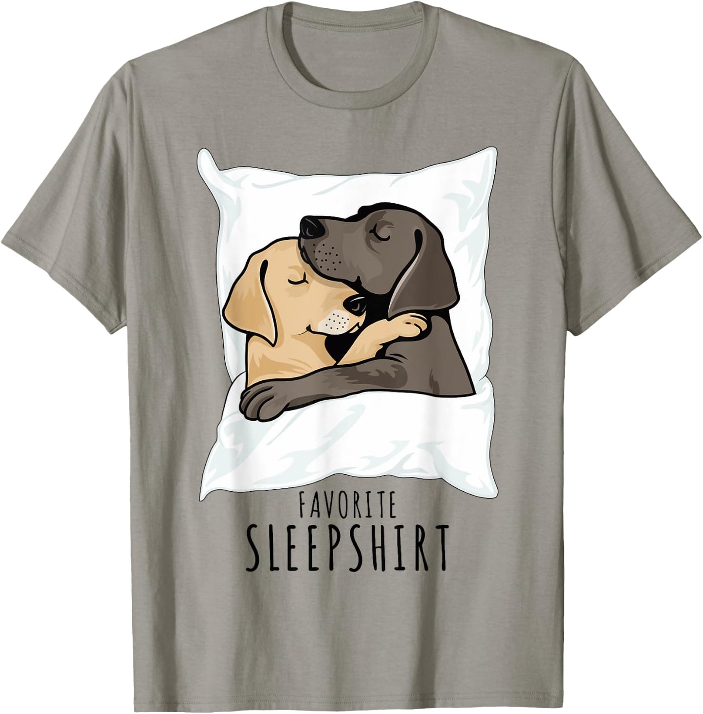 Retriever Couples Pajama Dogs Favourite Sleepshirt T-Shirt - T-Shirt | Sand