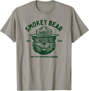 Vintage Smokey Bear Logo Only You Can Prevent Wildfires T-Shirt - T-Shirt | Sand