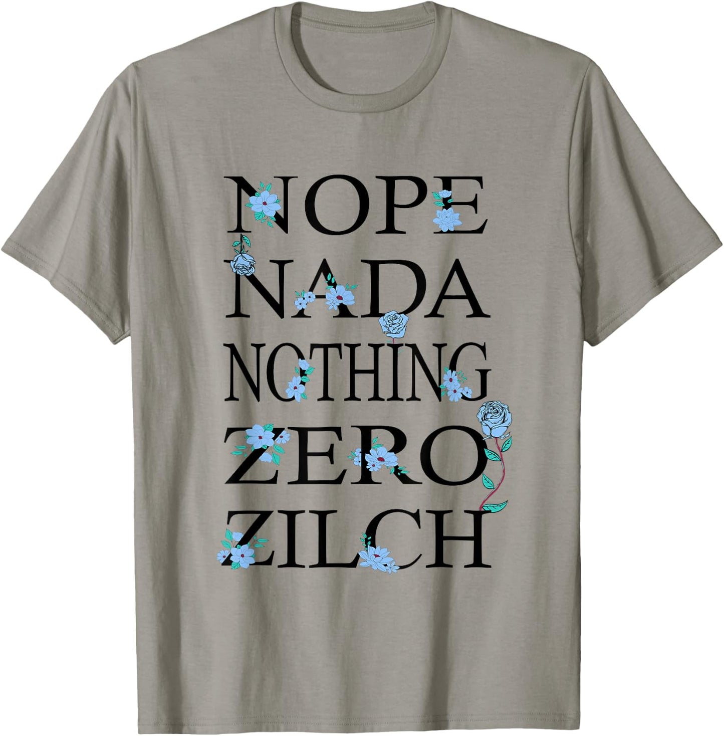 Blue Got Nothing For You Blue Graphic Light T-Shirt - T-Shirt | Sand