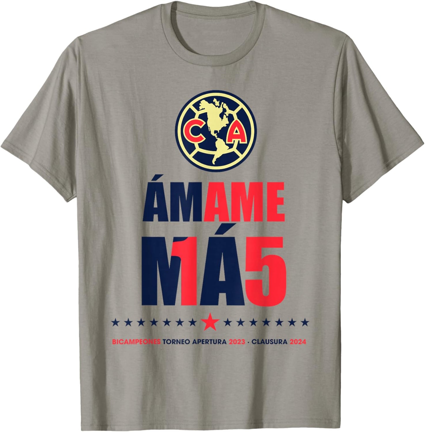 Club America Bicampeon Torneo Apertura 2023 - Clausura 2024 T-Shirt - T-Shirt | Sand