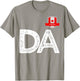 Canada Human-Flag D and Letter A Canadian T-Shirt - T-Shirt | Sand