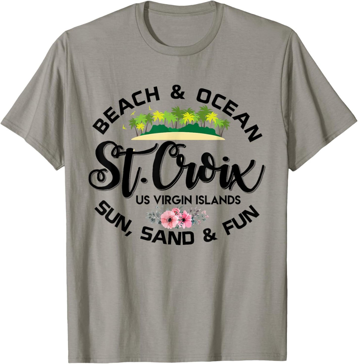 St Croix US Virgin Islands Shirt USVI Caribbean Vacation T-Shirt - T-Shirt | Sand