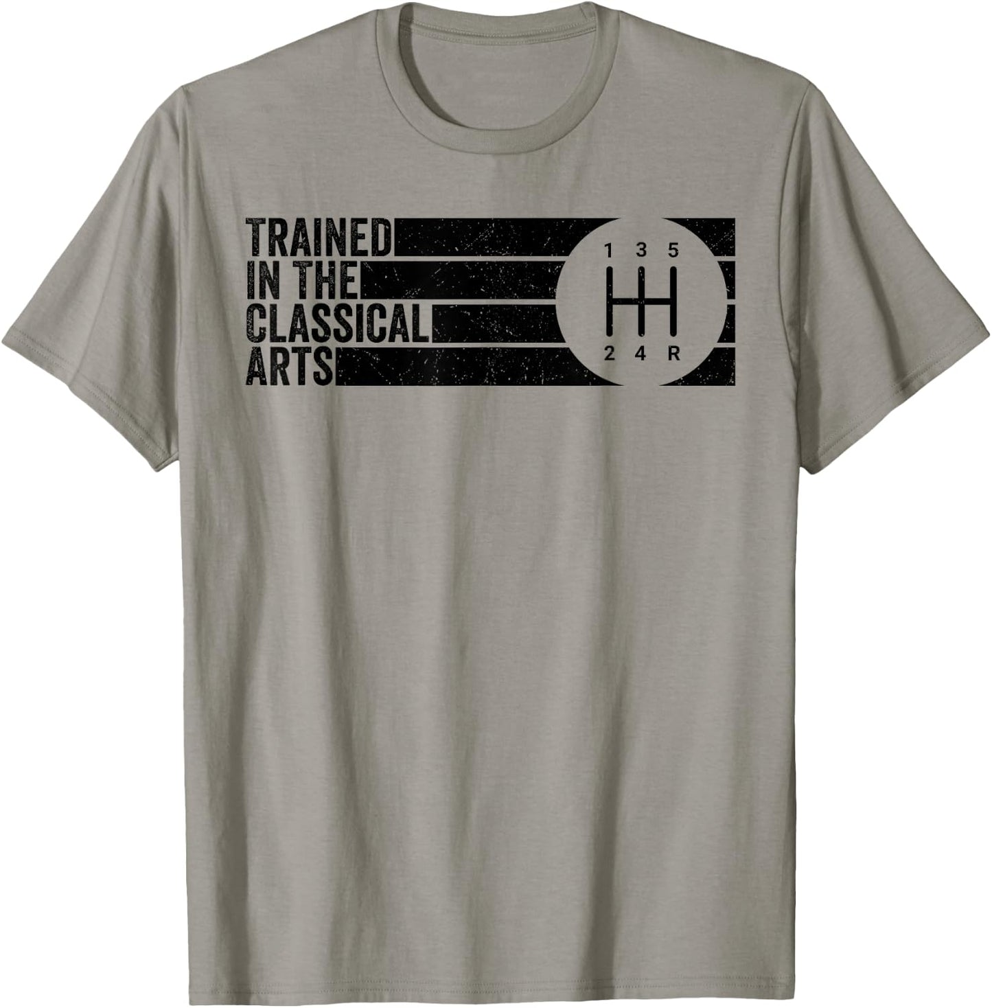 Trained In The Classical Arts 5 Speed Manual Transmission T-Shirt - T-Shirt | Sand