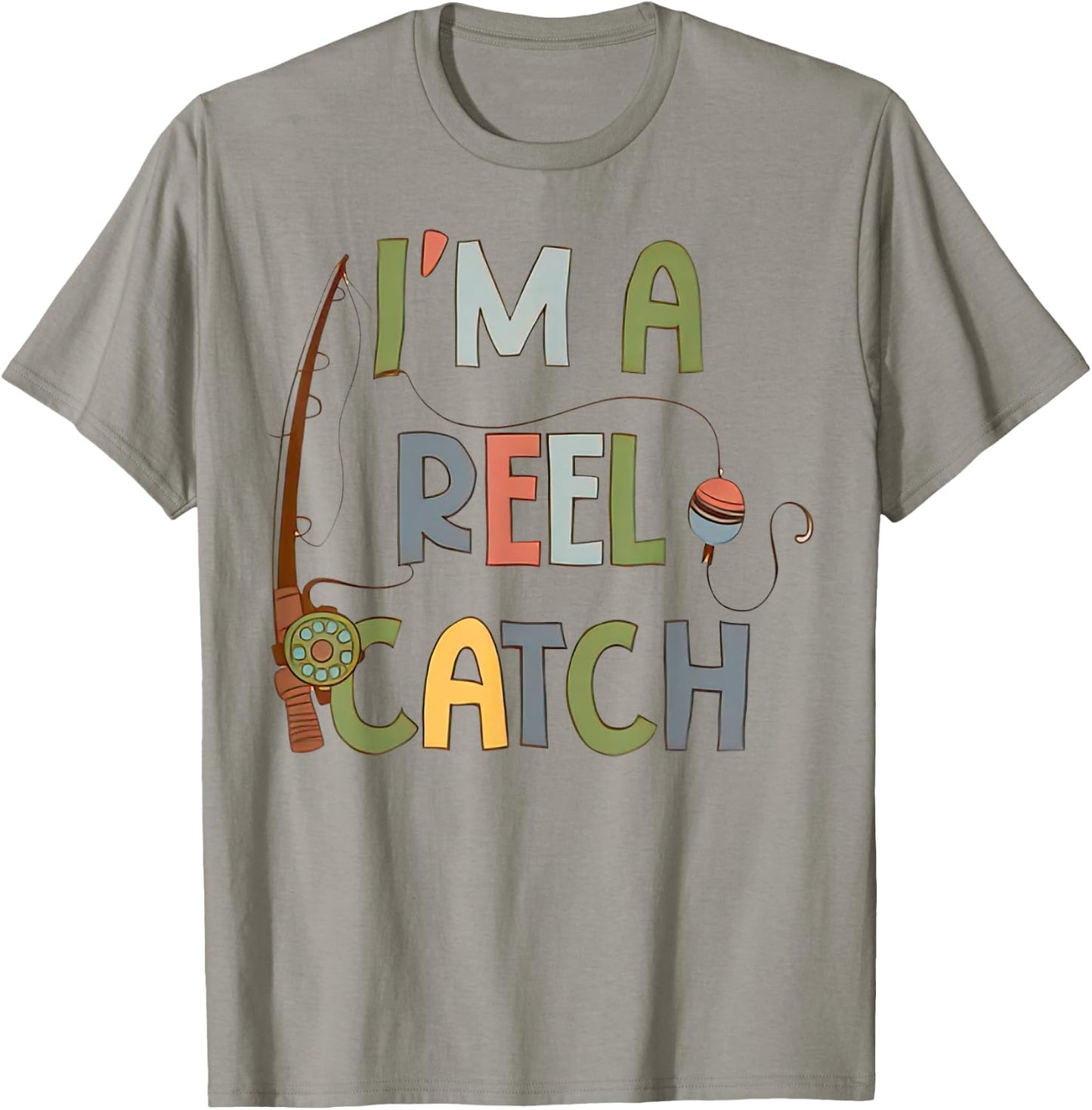 I'm A Reel Catch Romper Funny Fishing Dad T-Shirt - T-Shirt | Sand