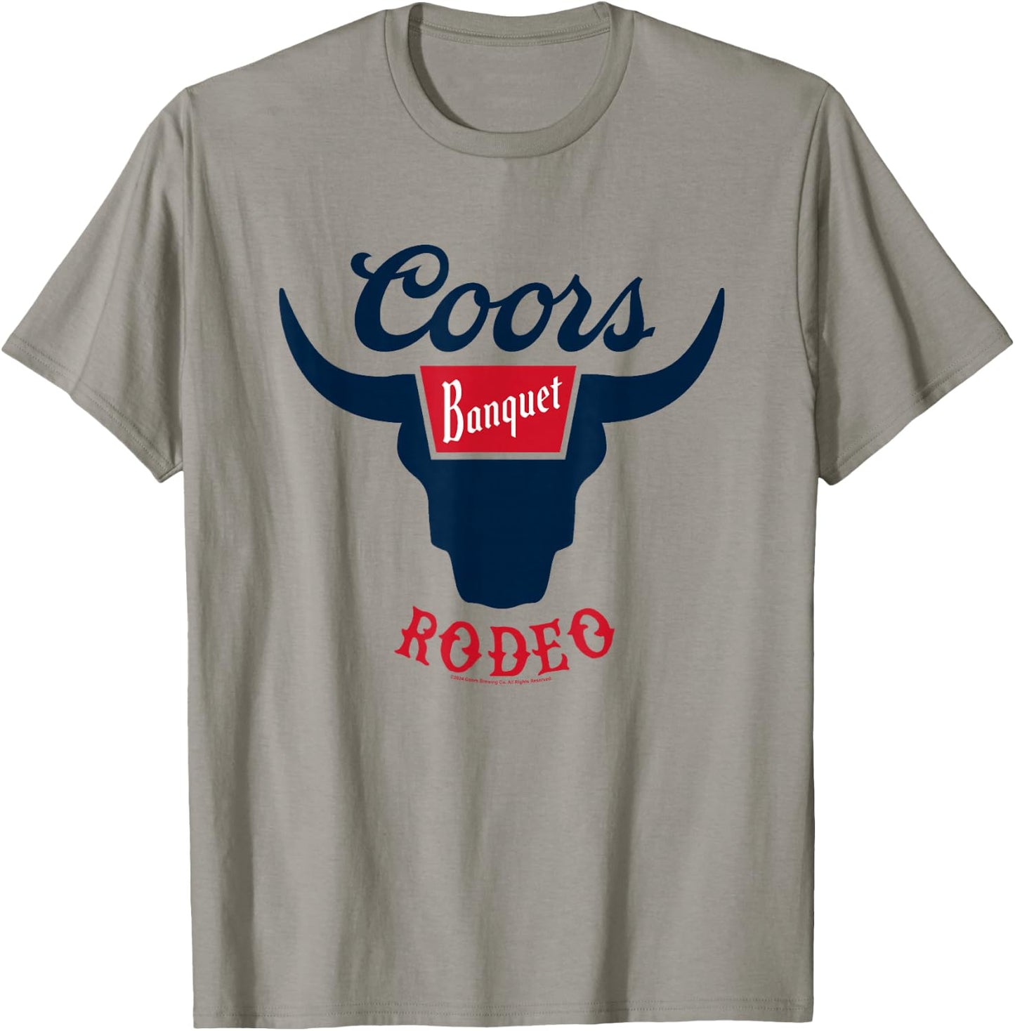 Coors Banquet Rodeo Bull Horns Classic Badge T-Shirt - T-Shirt | Sand
