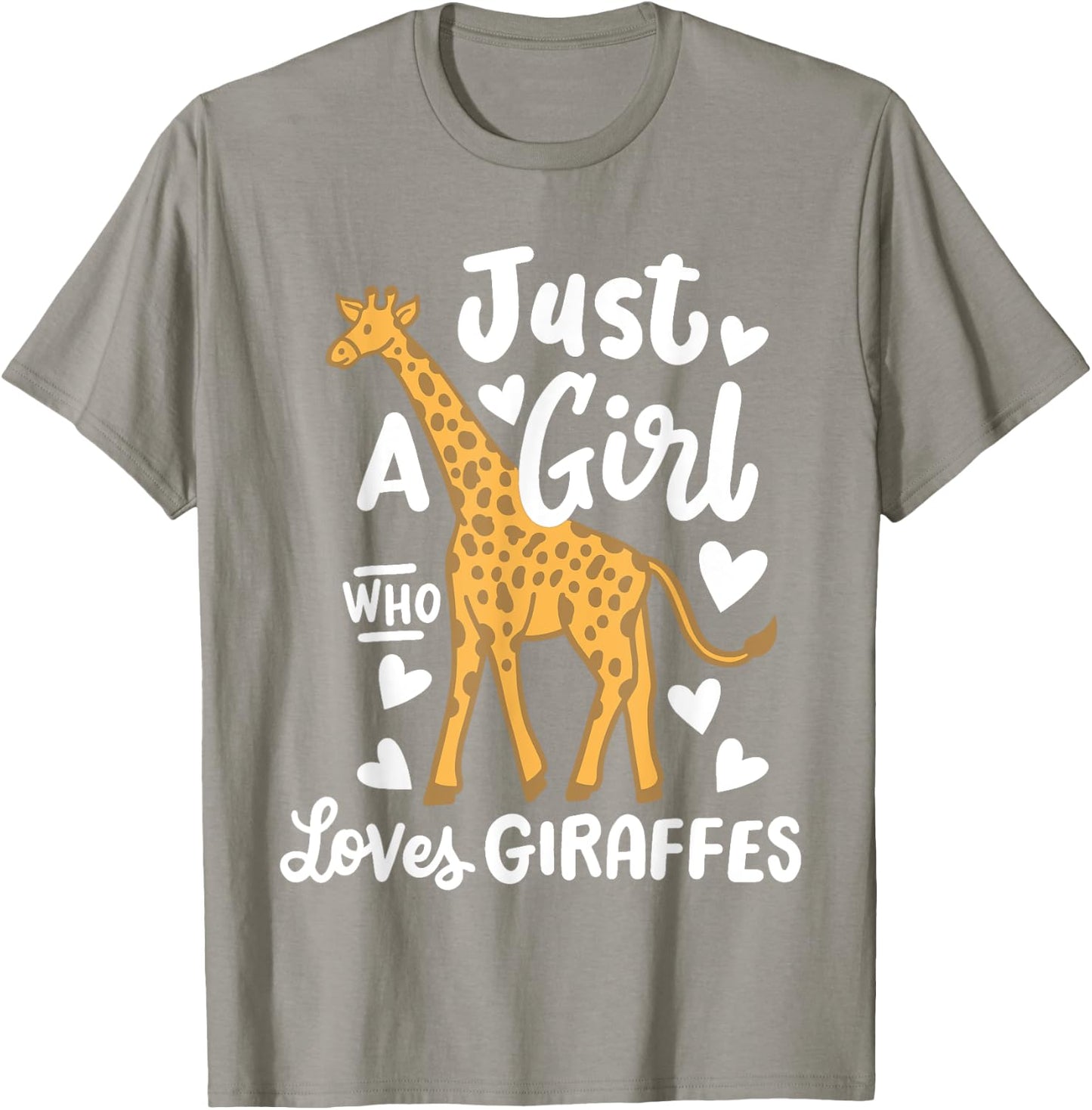 Giraffe Just a Girl Who Loves Giraffes T-Shirt - T-Shirt | Sand