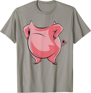 Pig Costume Body Funny Farm Animal Farming Halloween Kids T-Shirt - T-Shirt | Sand