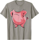 Pig Costume Body Funny Farm Animal Farming Halloween Kids T-Shirt - T-Shirt | Sand