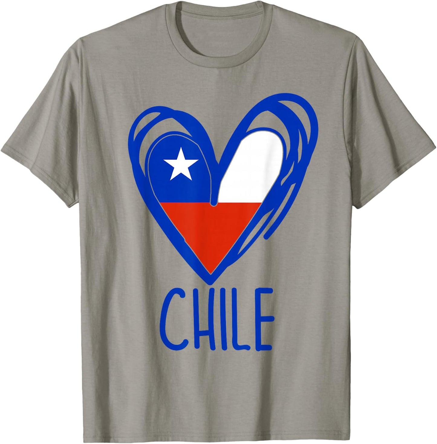 Patriotic Chile Flag Heart Graphic Chilean Pride Kids Girls T-Shirt - T-Shirt | Sand