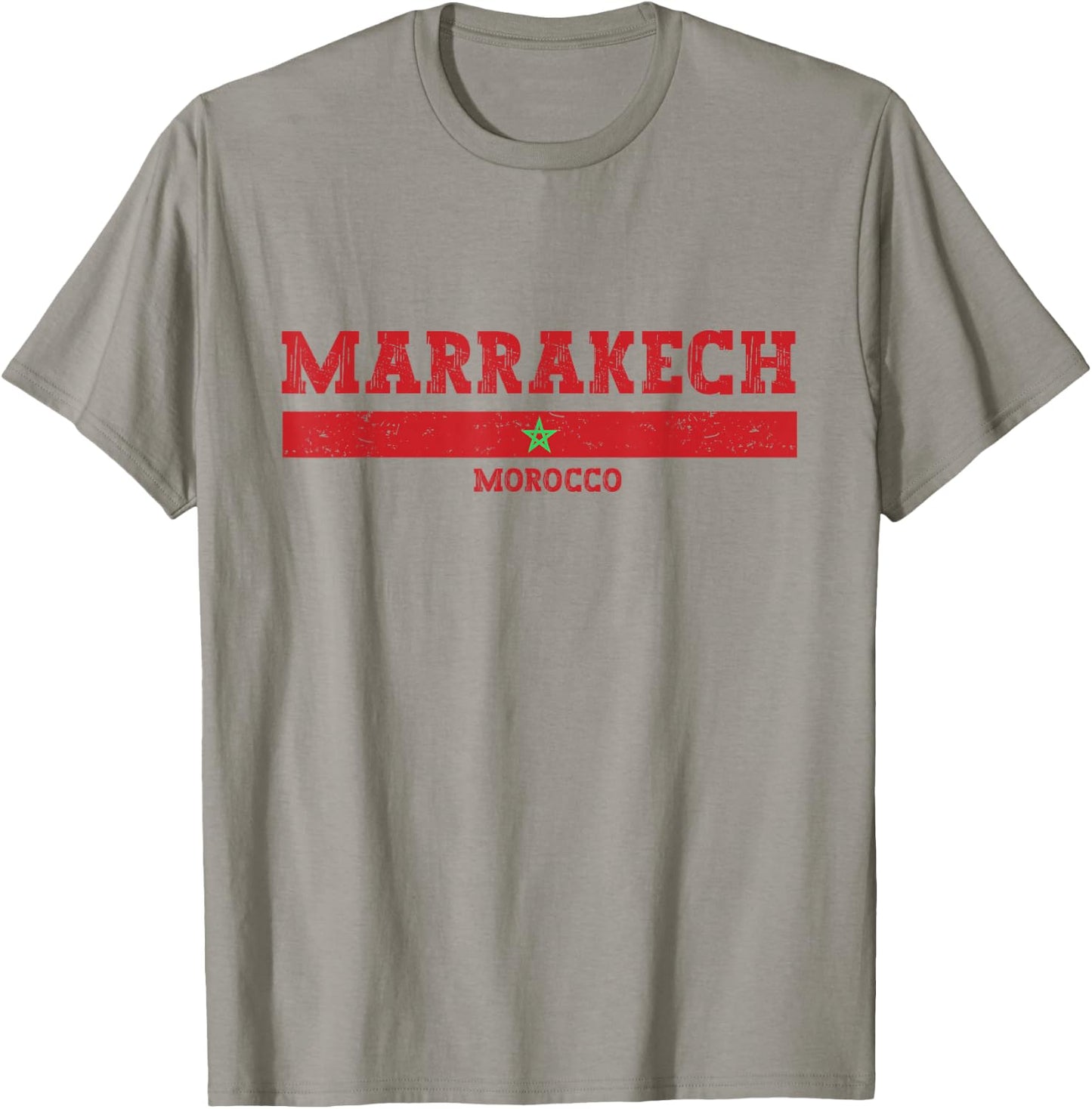 Vintage Marrakech Morocco shirt - Moroccan Flag Marrakech T-Shirt - T-Shirt | Sand
