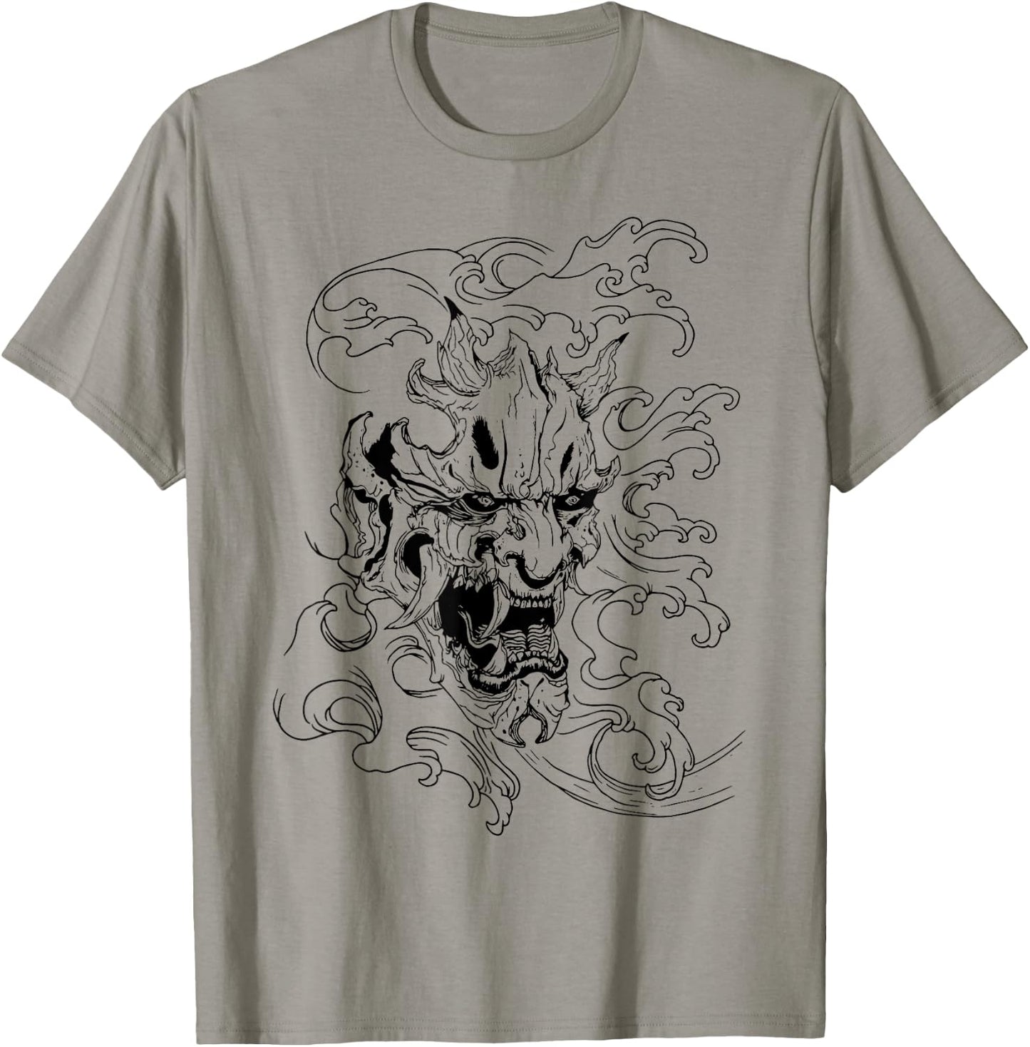 Japanese Oni T-Shirt - T-Shirt | Sand