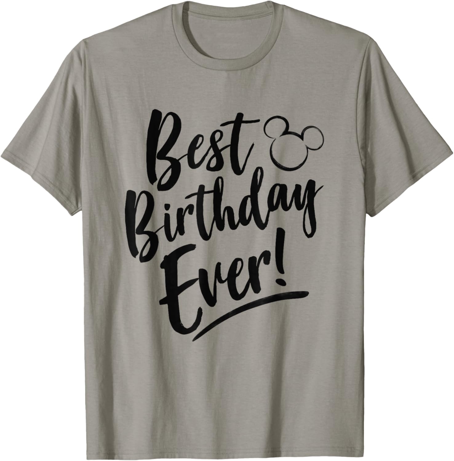 Disney Mickey And Friends Best Birthday Ever Classic Logo T-Shirt - T-Shirt | Sand