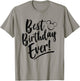 Disney Mickey And Friends Best Birthday Ever Classic Logo T-Shirt - T-Shirt | Sand