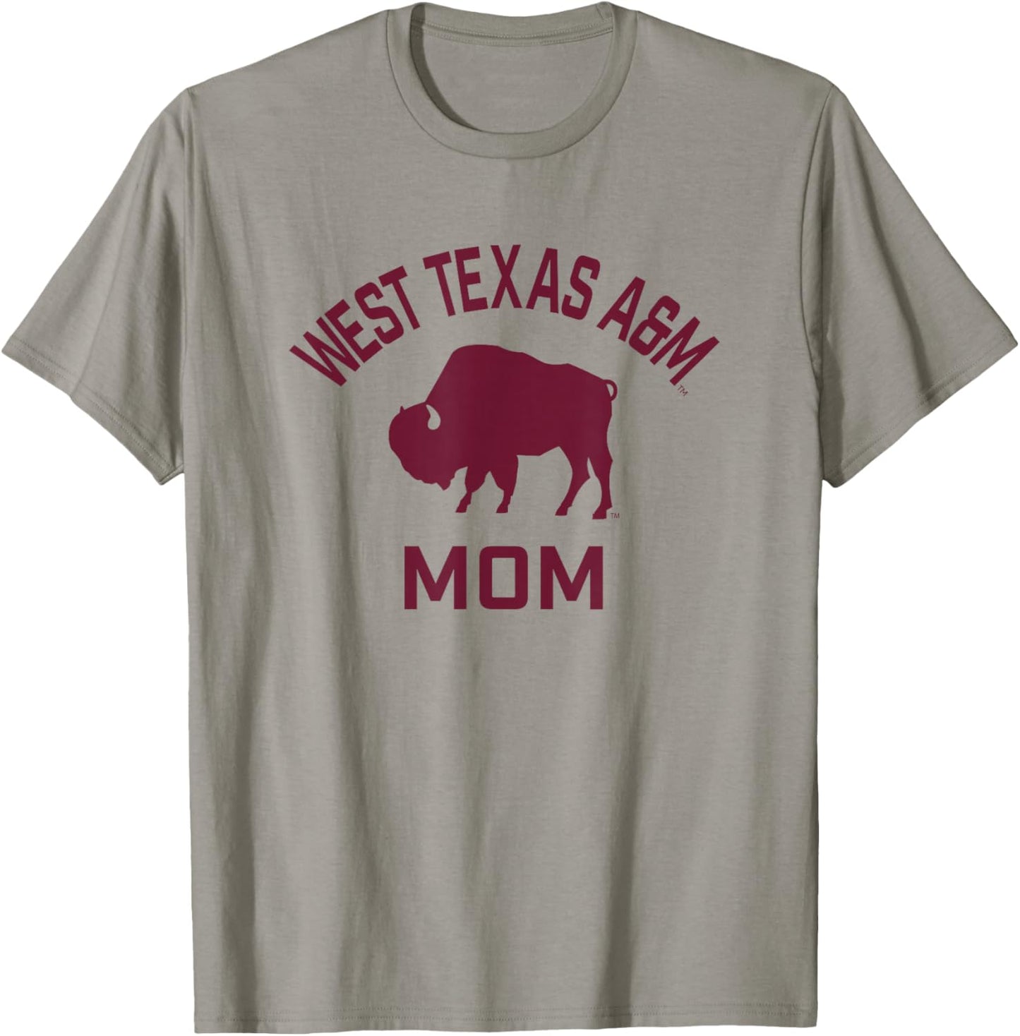West Texas A&M WTAMU Buffaloes Arched Mom T-Shirt - T-Shirt | Sand