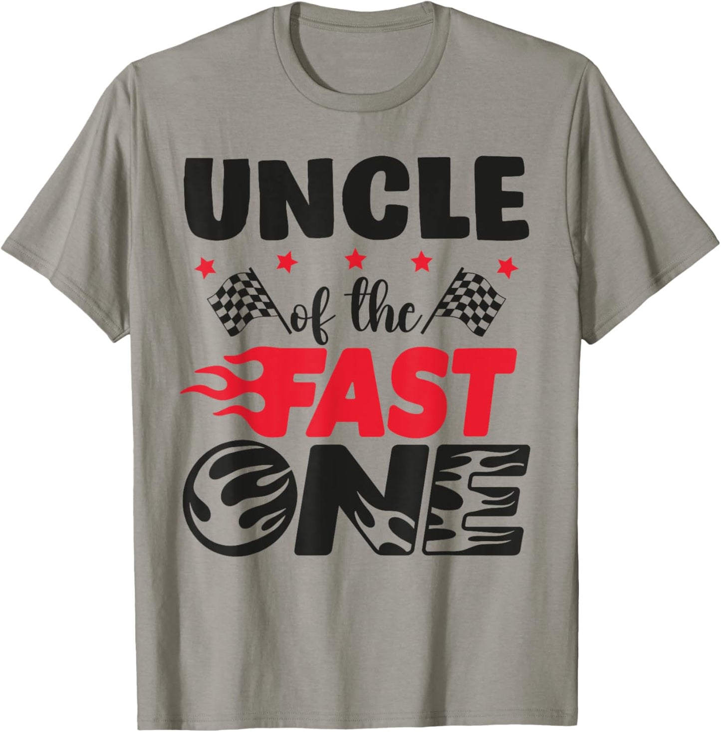 Uncle of The Fast One Car Racing Tio 1st Birthday Boy Party T-Shirt - T-Shirt | Sand